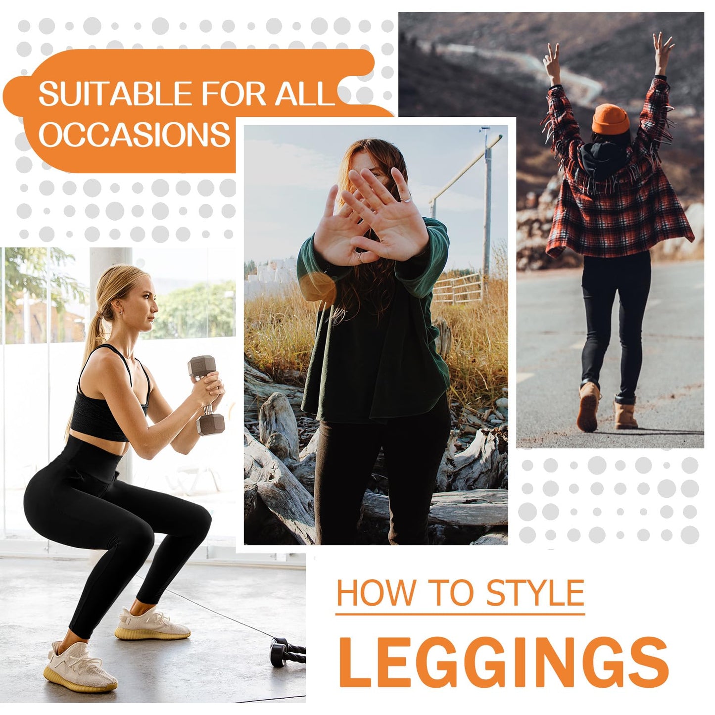 Stanpetix Leggings for Women, High Waist Gym Leggings with Pocket for Workout Running Exercise Black 1 Pack LXL