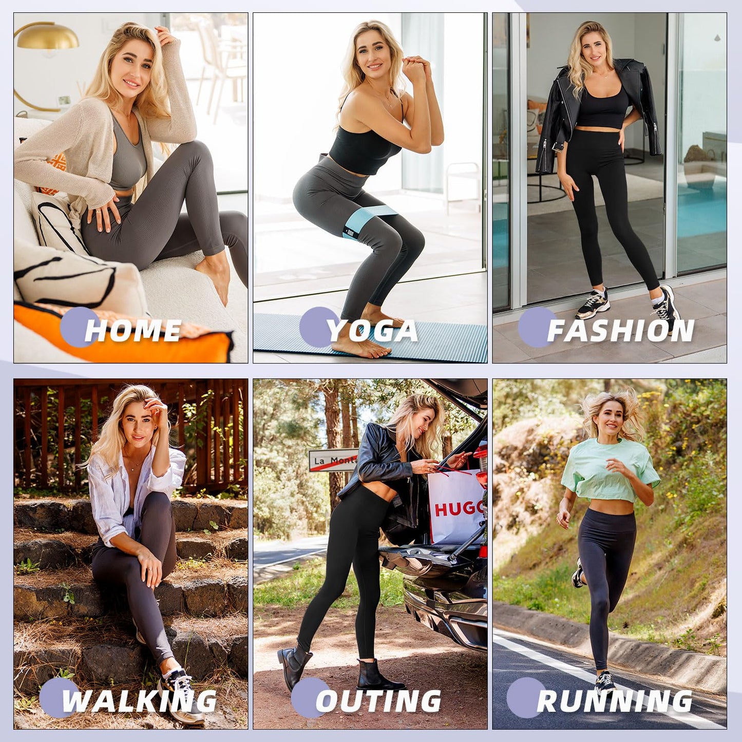 Stanpetix Leggings for Women UK - High Waisted Black Workout Leggings Tummy Control Stretchy(Black,S-M)